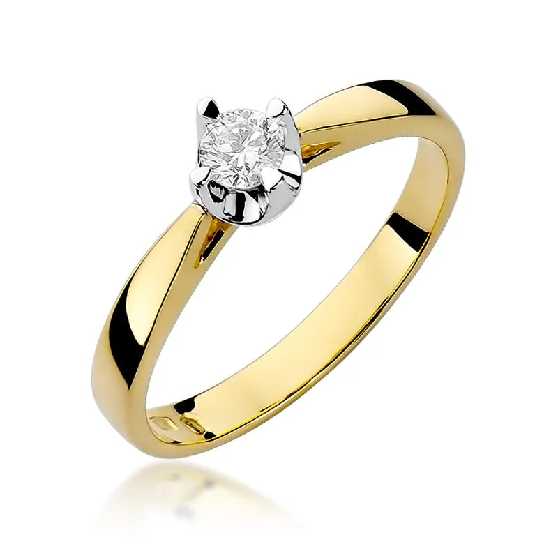 zlatý prsten s diamantem 0,20 ct w0293-diw-01