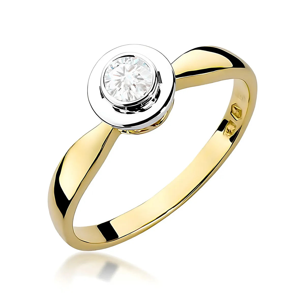 zlatý prsten s diamantem 0,25 ct w0294-diw-04