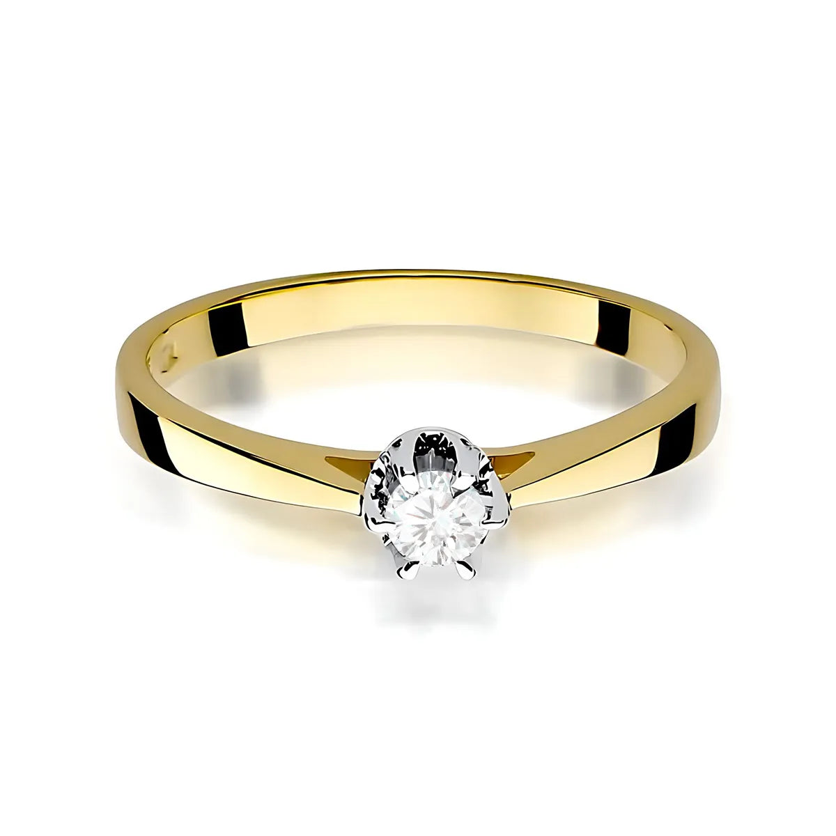 zlatý prsten s diamantem 0,15 ct w0295-diw-02