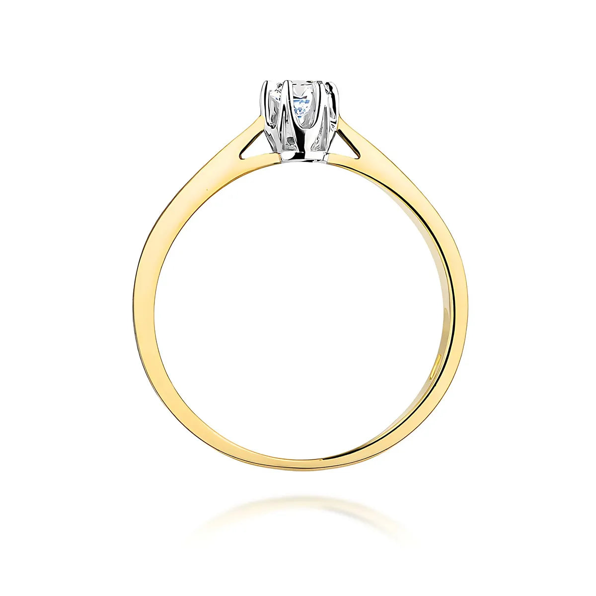 zlatý prsten s diamantem 0,15 ct w0295-diw-02