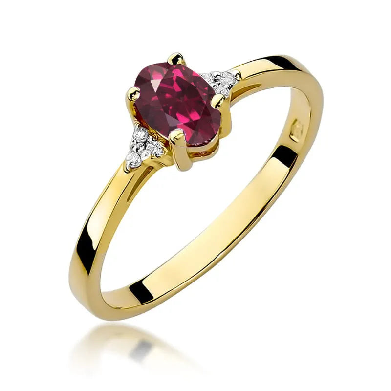 zlatý prsten s 0,50 ct rodolitem a 0,052 ct diamanty w0301-rhr-01