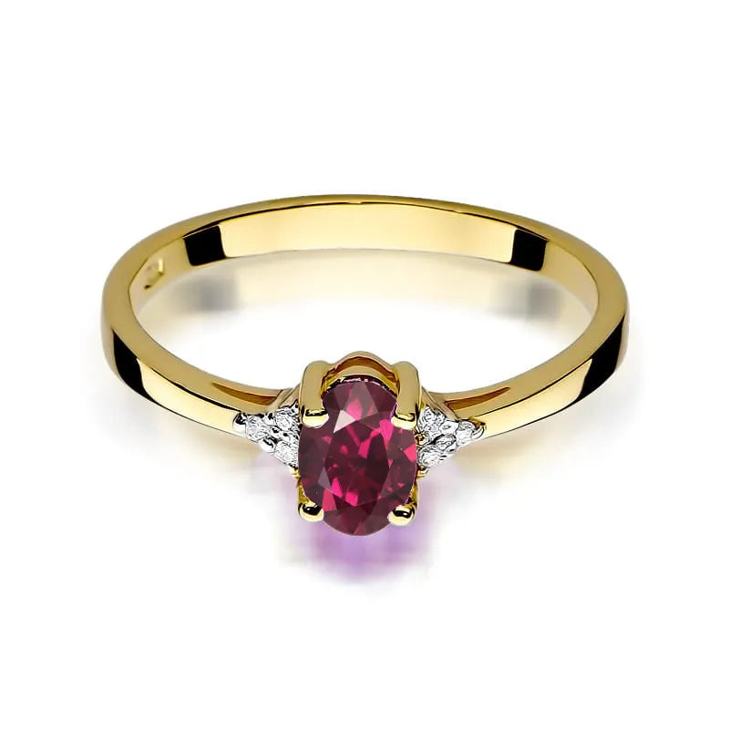 zlatý prsten s 0,50 ct rodolitem a 0,052 ct diamanty w0301-rhr-01