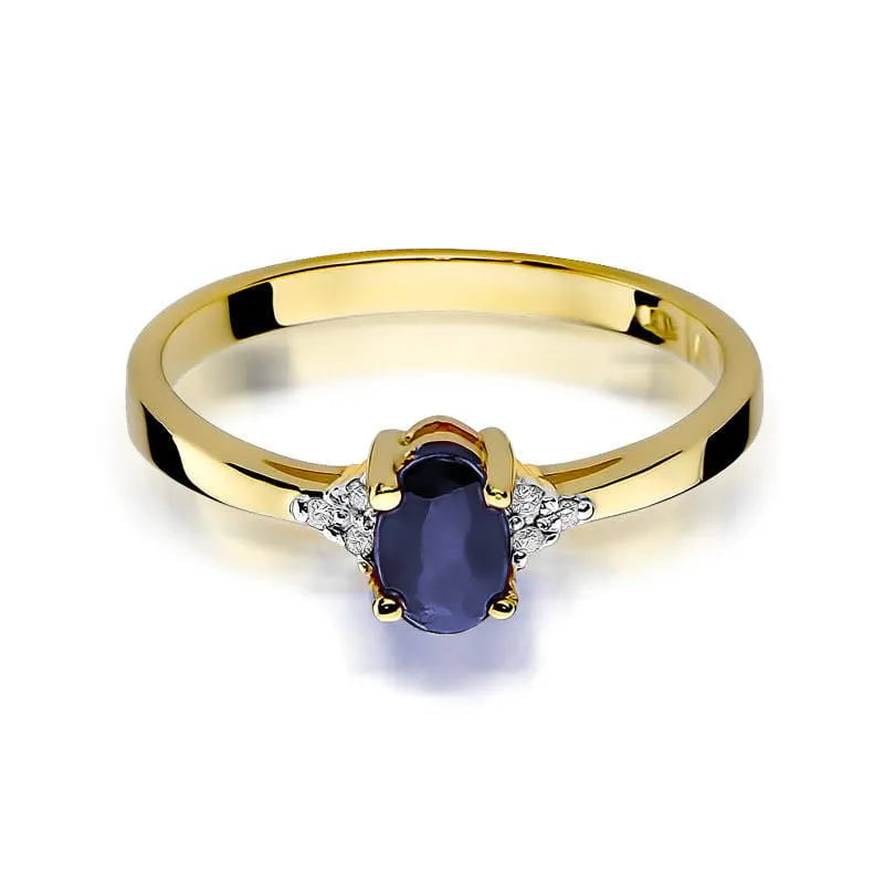 zlatý prsten s 0,70ct safírem a 0,052ct diamanty w0301-sab-01