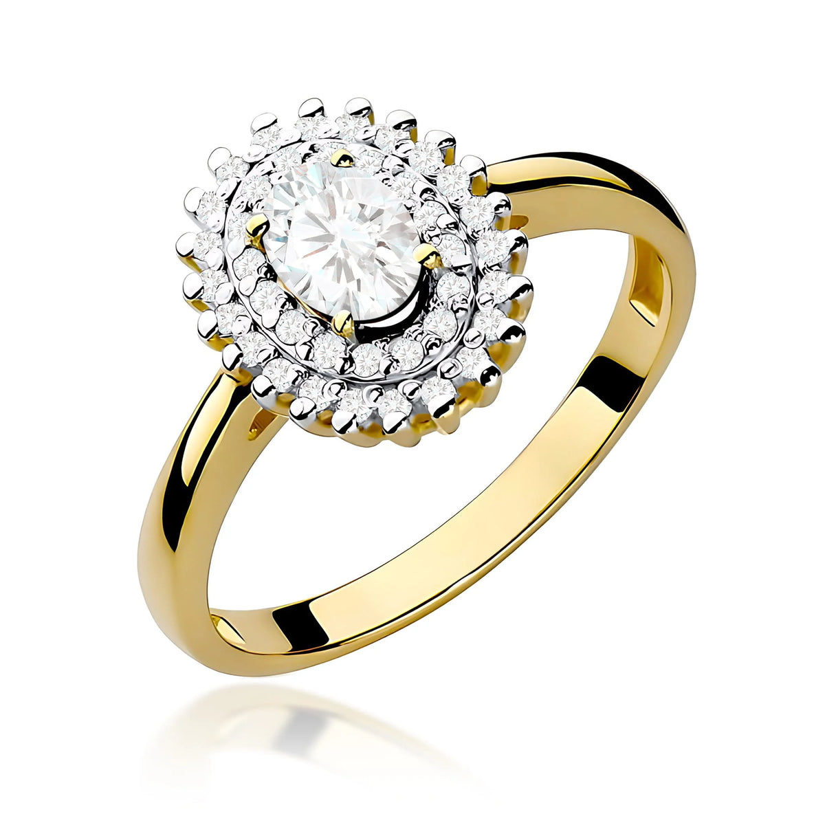 zlatý prsten s laboratorními diamanty 0,40 ct a 0,195 ct w0303-ldw-01