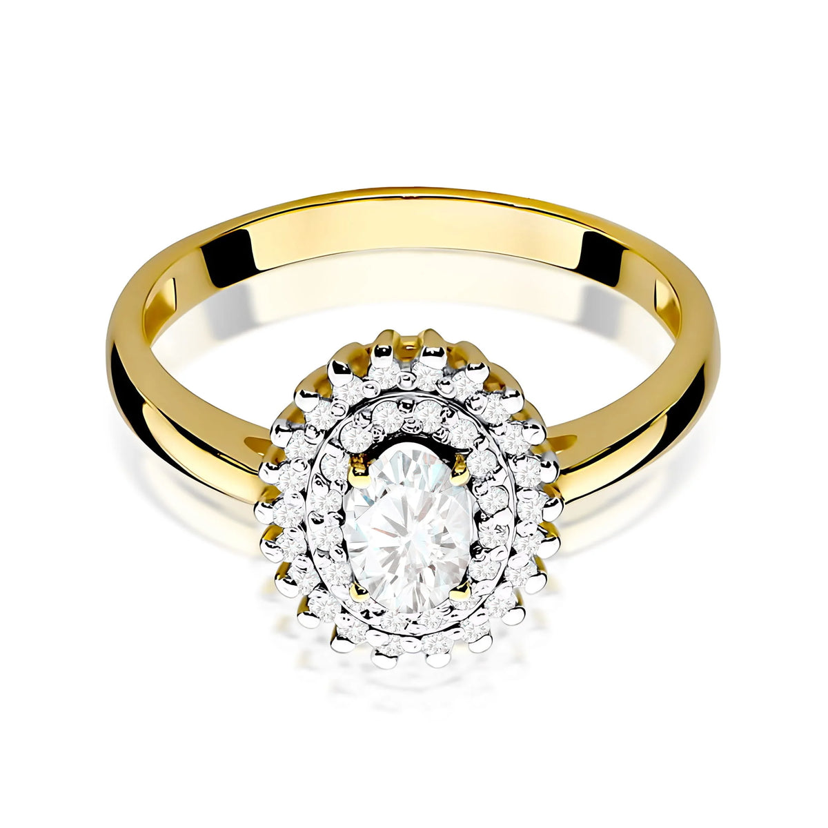 zlatý prsten s laboratorními diamanty 0,40 ct a 0,195 ct w0303-ldw-01