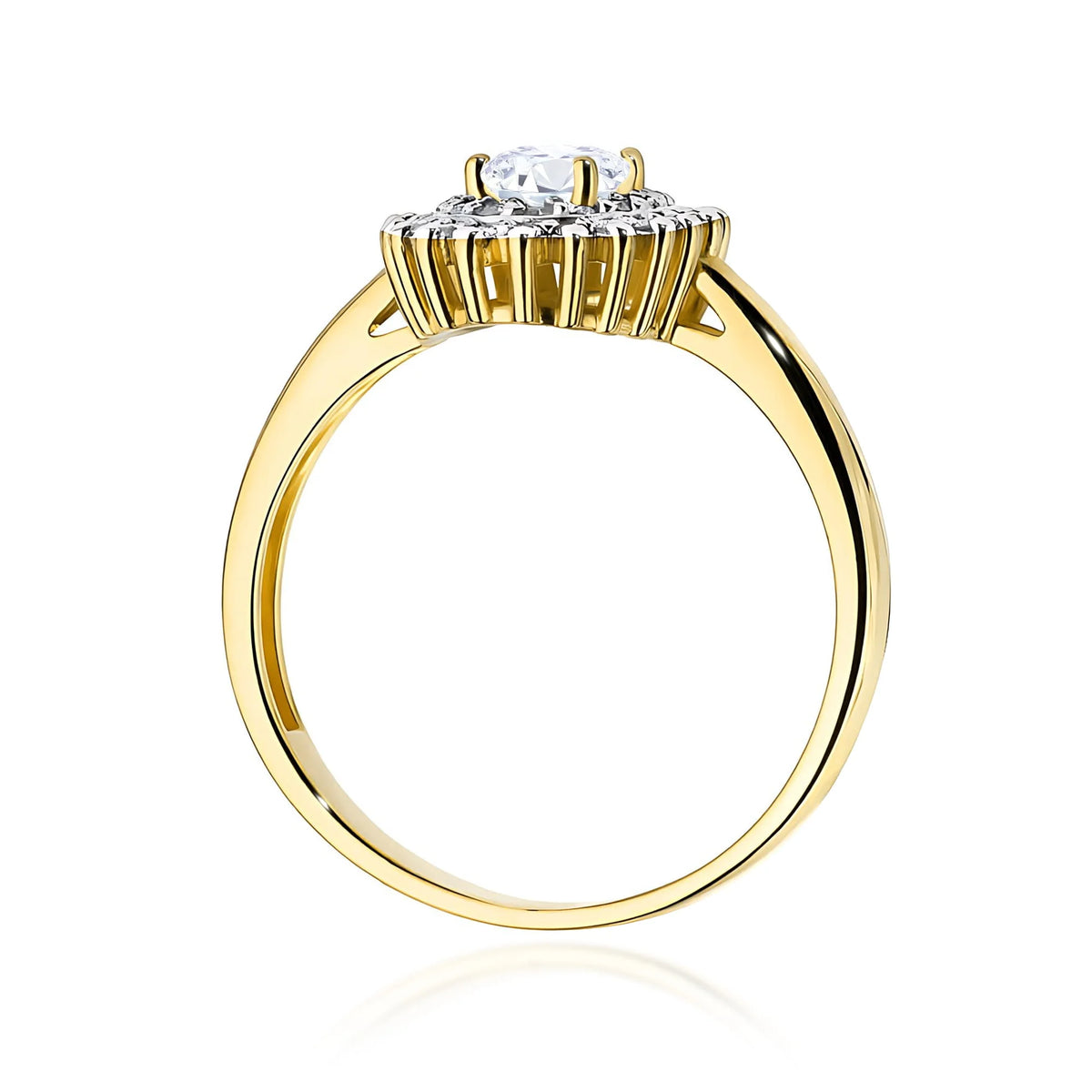 zlatý prsten s laboratorními diamanty 0,40 ct a 0,195 ct w0303-ldw-01