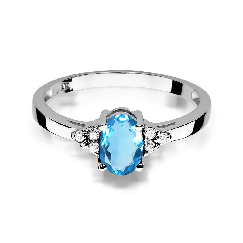 zlatý prsten s topazem 0,90 ct a diamanty 0,052 ct w0308-tob-01