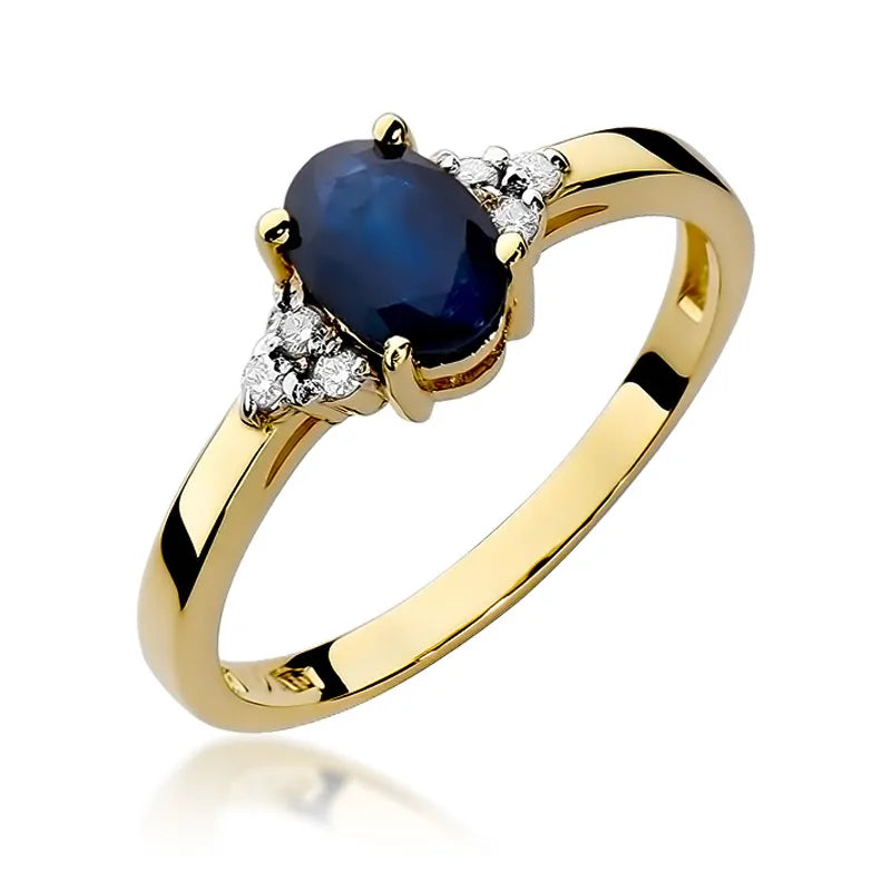 zlatý prsten s 0,90ct safírem a 0,052ct diamanty w0308-sab-01