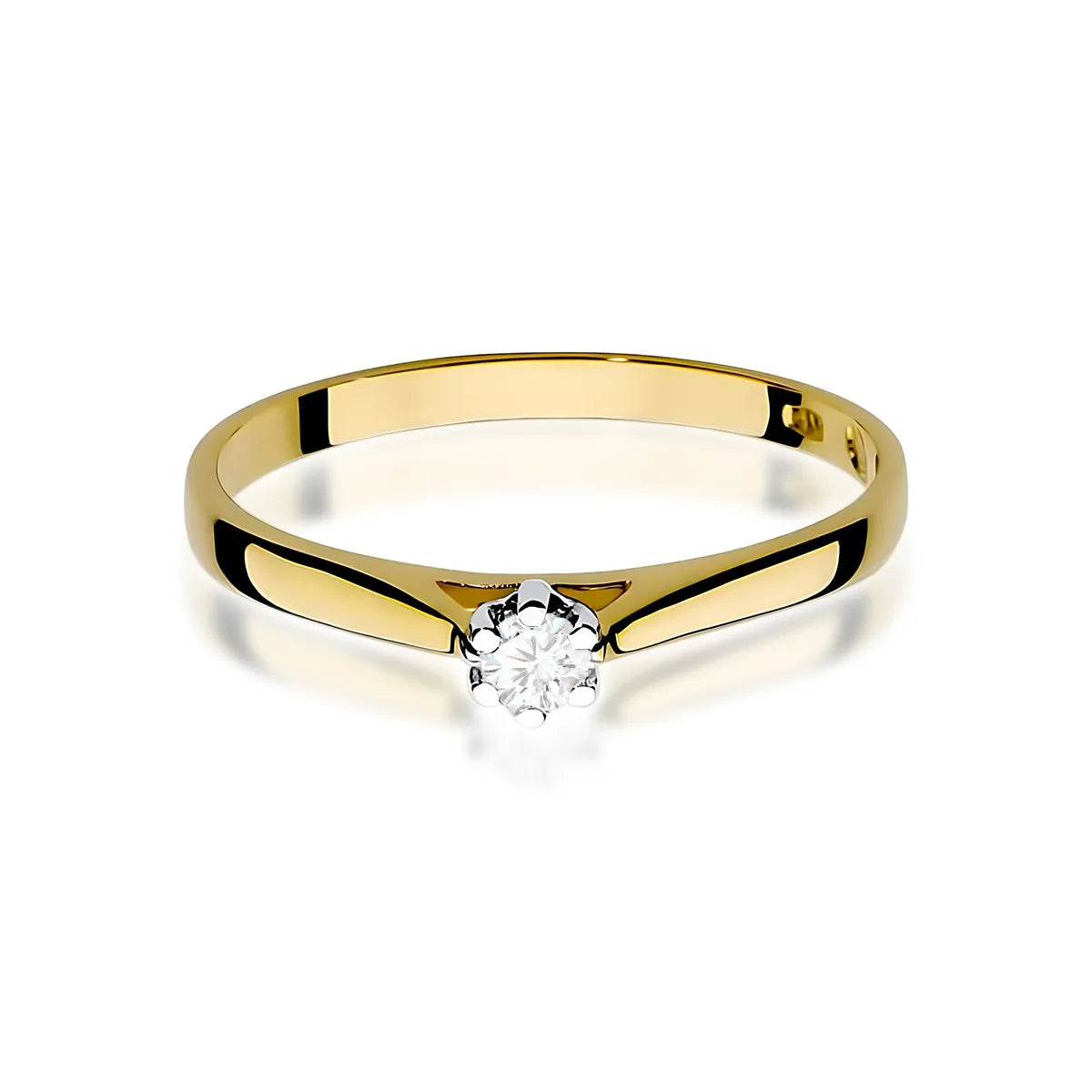 zlatý prsten s diamantem 0,09 ct w0311-diw-01