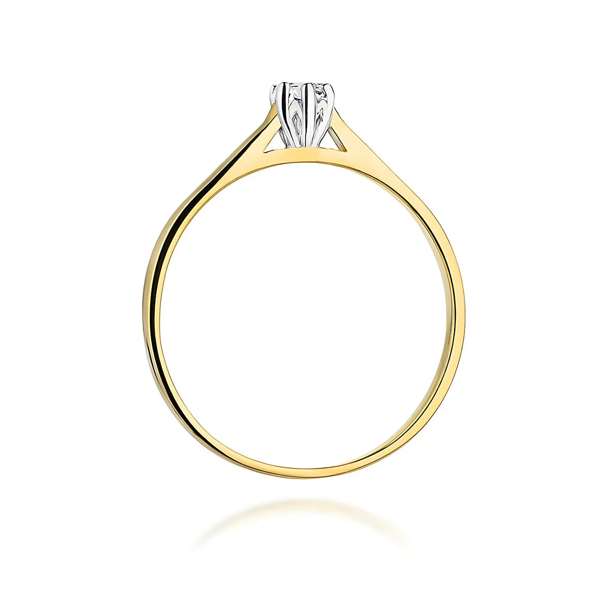 zlatý prsten s diamantem 0,10 ct w0311-diw-02