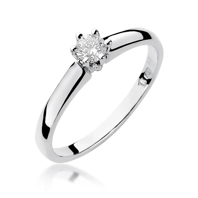zlatý prsten s diamantem 0,20 ct w0317-diw-01