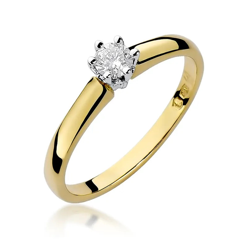 zlatý prsten s diamantem 0,20 ct w0317-diw-01
