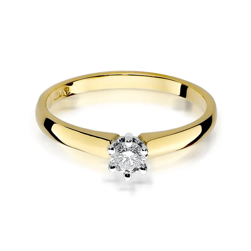 zlatý prsten s diamantem 0,20 ct w0317-diw-01