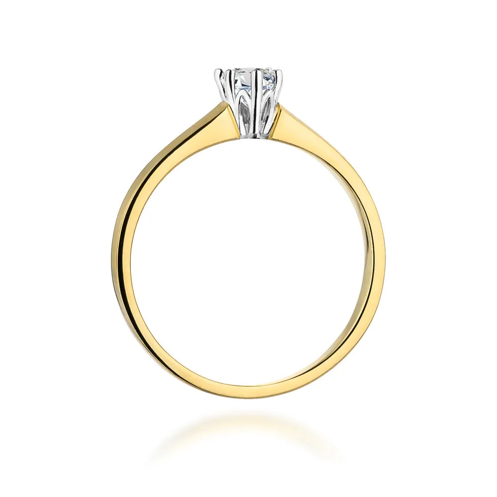 zlatý prsten s diamantem 0,20 ct w0317-diw-01