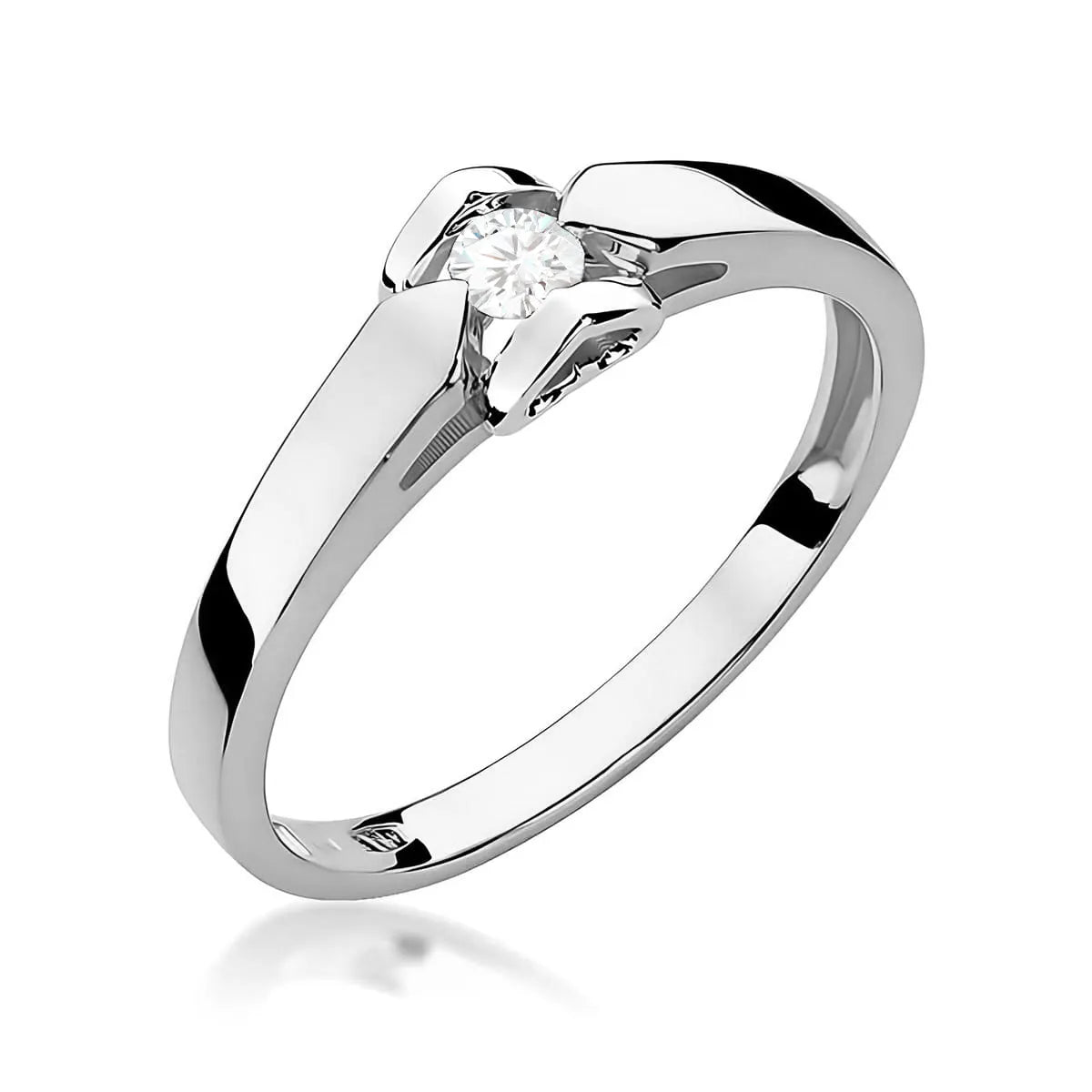 zlatý prsten s diamantem 0,09 ct w0320-diw-03
