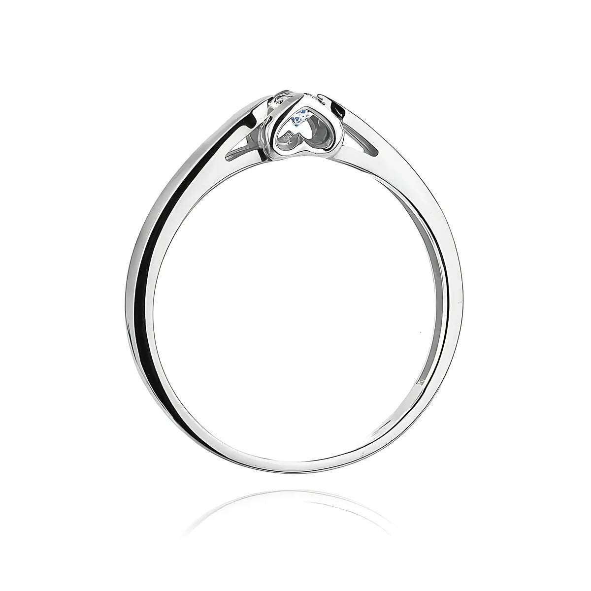 zlatý prsten s diamantem 0,09 ct w0320-diw-03