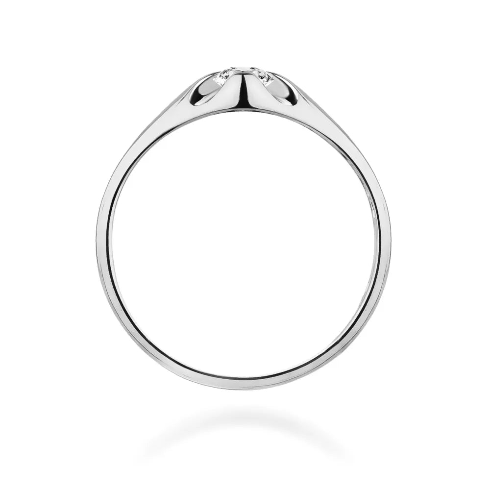 zlatý prsten s diamantem 0,10 ct w0331-diw-01