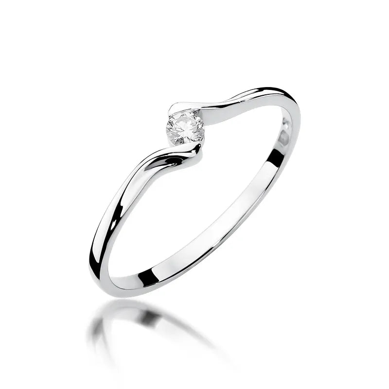 zlatý prsten s diamantem 0,09 ct w0332-diw-01