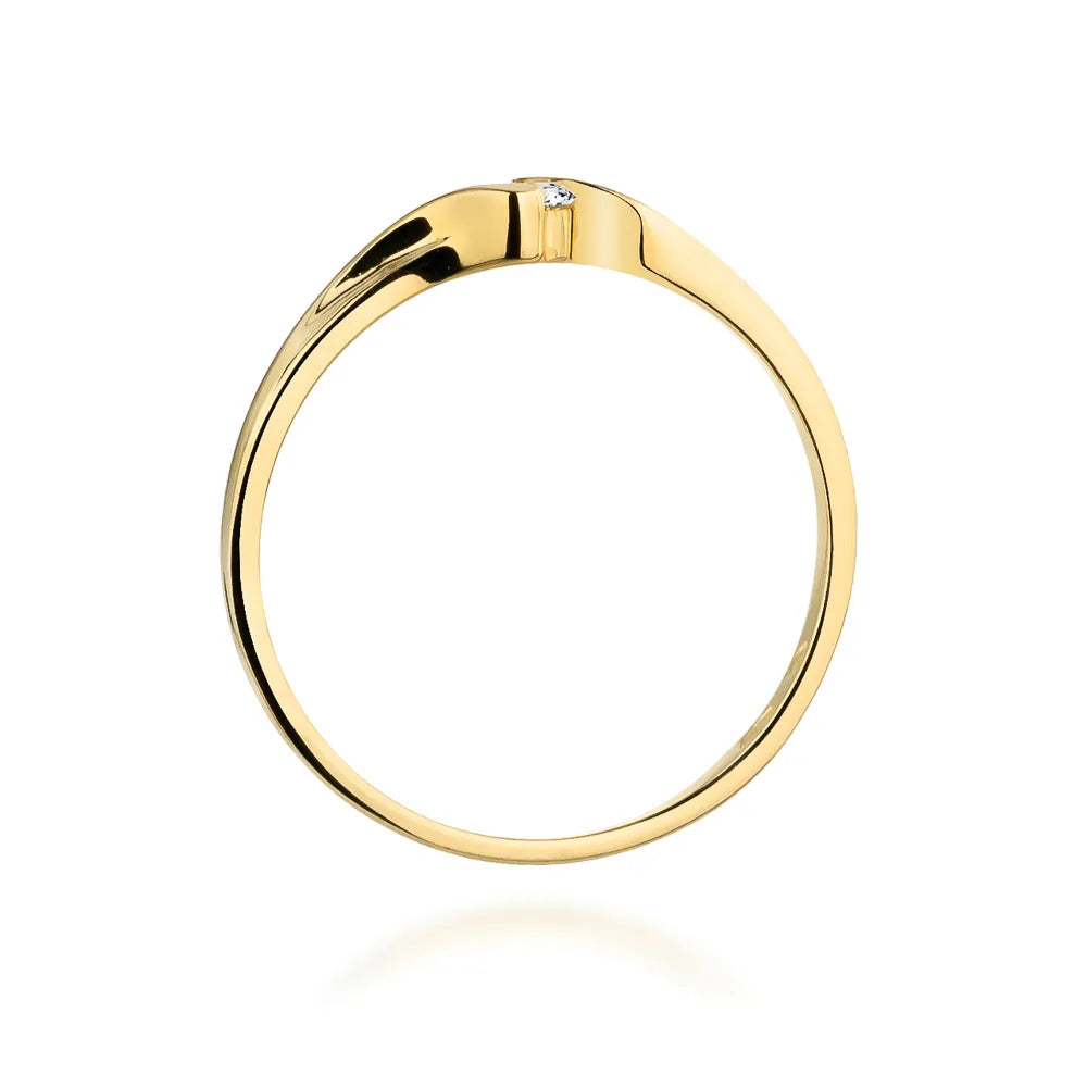 zlatý prsten s diamantem 0,09 ct w0332-diw-01