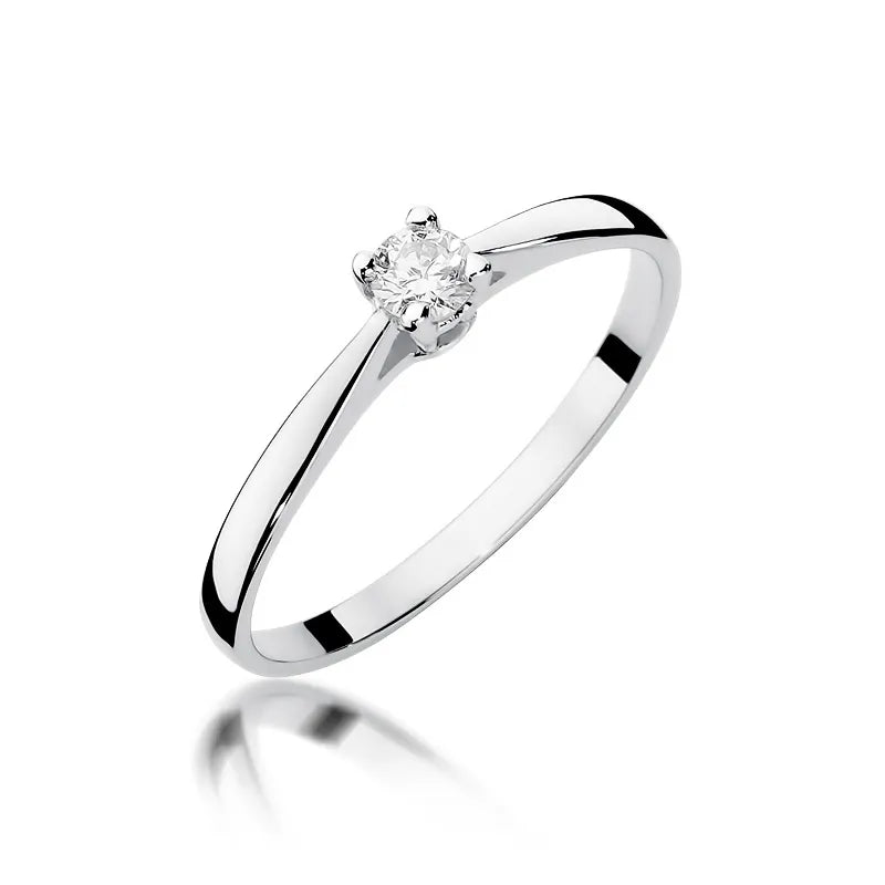 zlatý prsten s diamantem 0,15 ct w0335-diw-01
