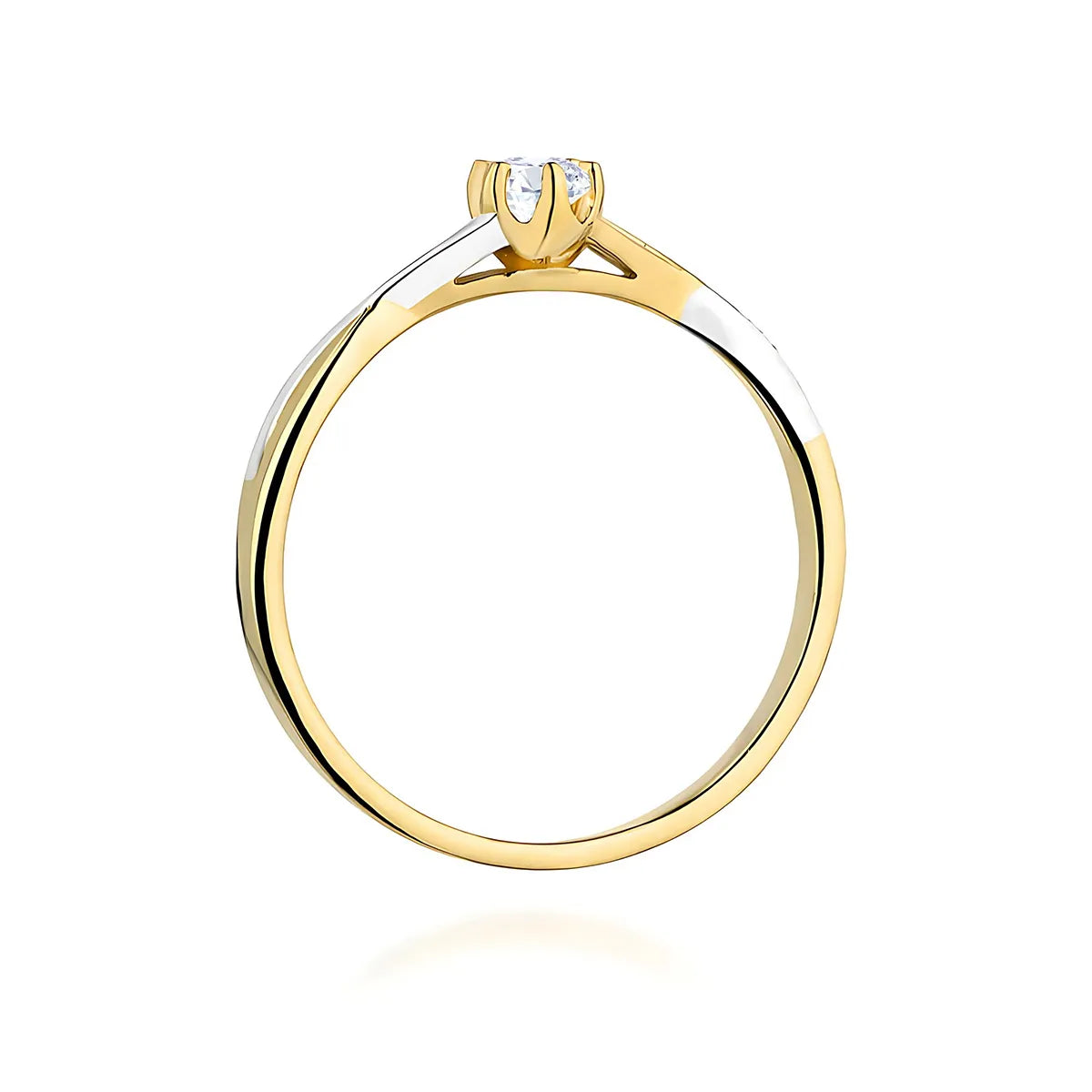 zlatý prsten s diamantem 0,12 ct w0340-diw-02