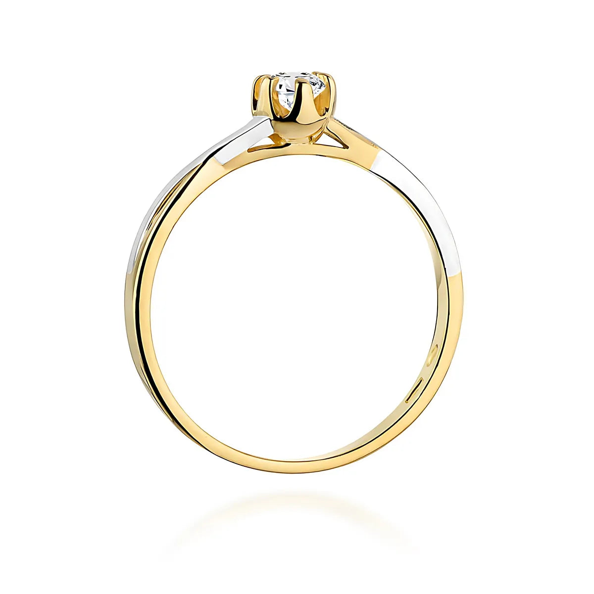 zlatý prsten s diamantem 0,23 ct w0340-diw-06