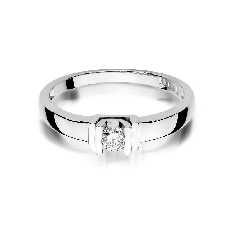 zlatý prsten s diamantem 0,10 ct w0343-diw-01
