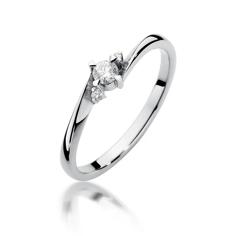 zlatý prsten s diamanty 0,10 ct a 0,017 ct w0346-diw-01