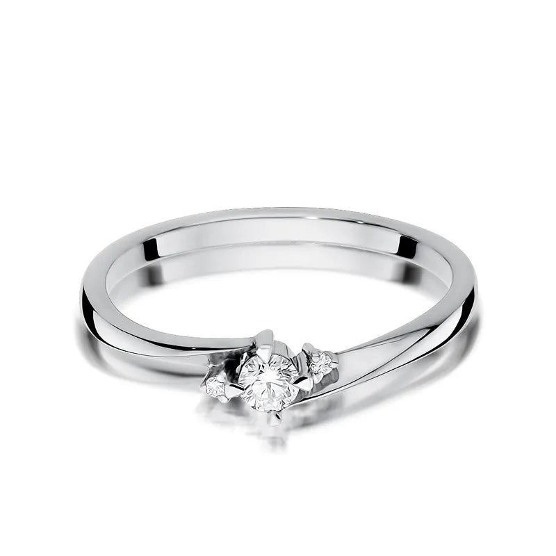 zlatý prsten s diamanty 0,10 ct a 0,017 ct w0346-diw-01
