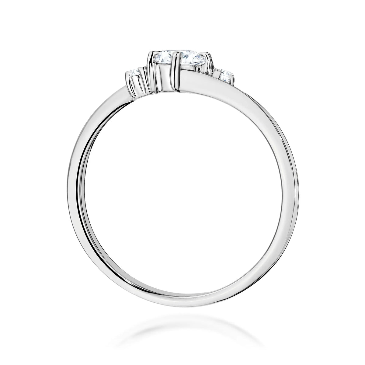 zlatý prsten s laboratorními diamanty 0,10 ct a 0,017 ct w0346-ldw-01