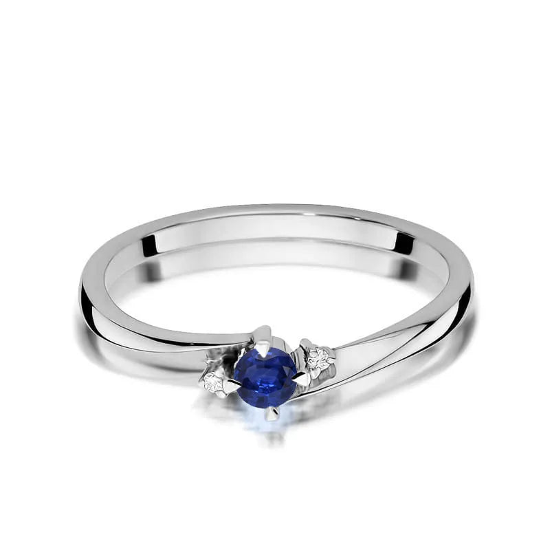 zlatý prsten s 0,15ct safírem a 0,017ct diamanty w0346-sab-01