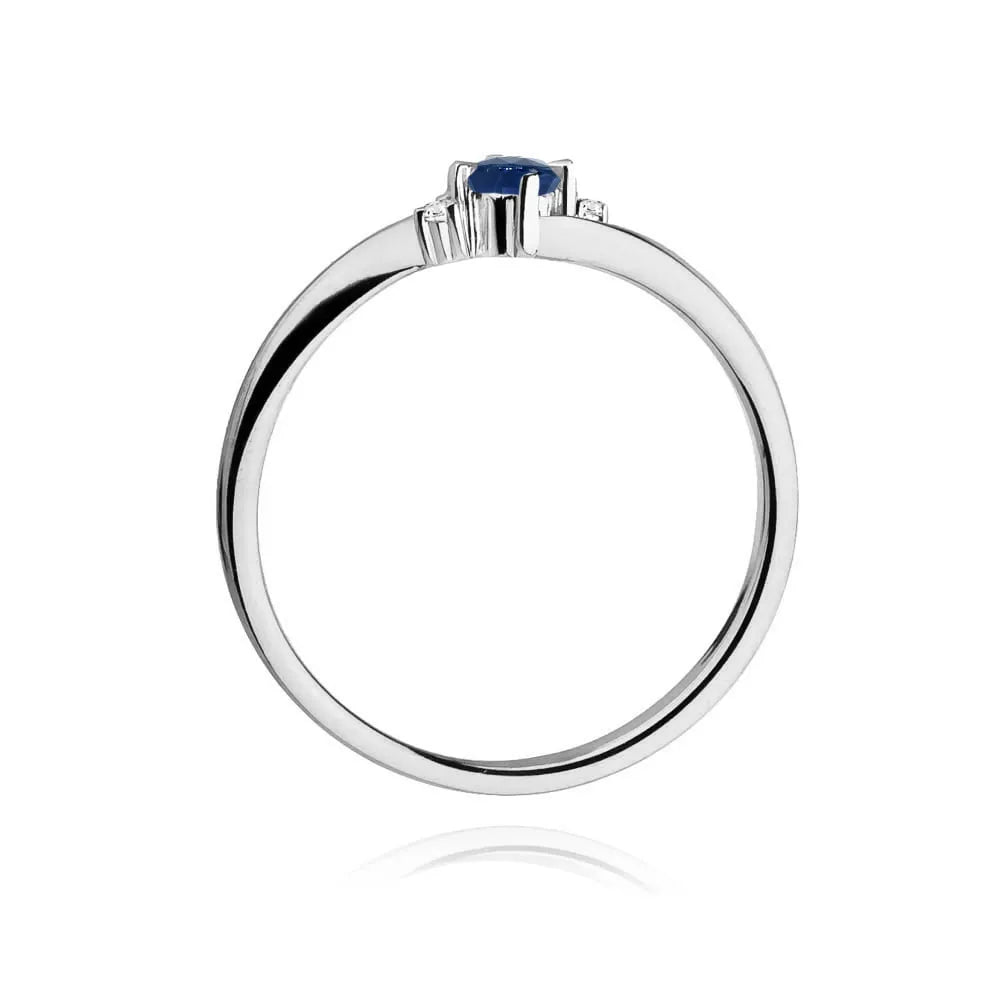 zlatý prsten s 0,15ct safírem a 0,017ct diamanty w0346-sab-01