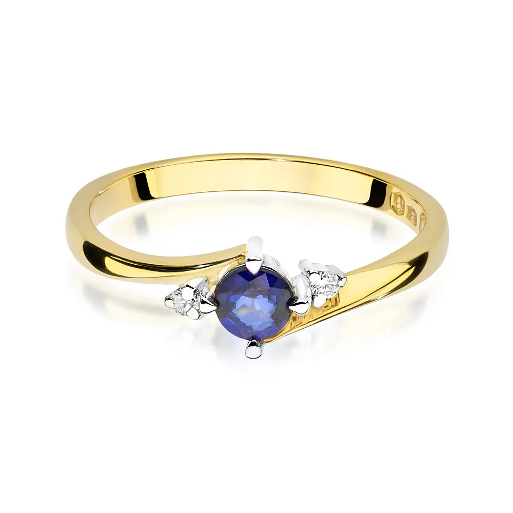 zlatý prsten s 0,30ct safírem a 0,029ct diamanty w0346-sab-02