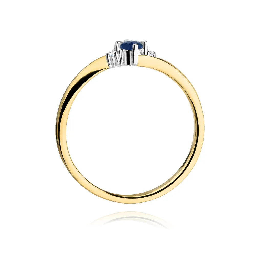 zlatý prsten s 0,30ct safírem a 0,029ct diamanty w0346-sab-02