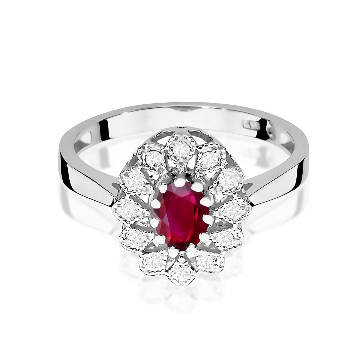 zlatý prsten s 0,60ct rubínem a 0,103ct diamanty w0354-rur-01