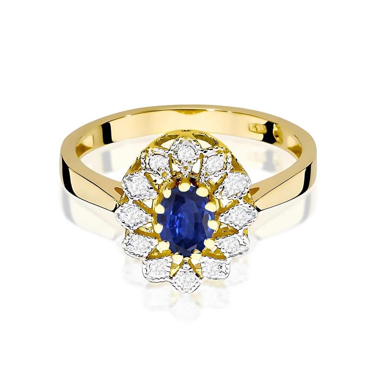zlatý prsten s 0,70ct safírem a 0,103ct diamanty w0354-sab-01
