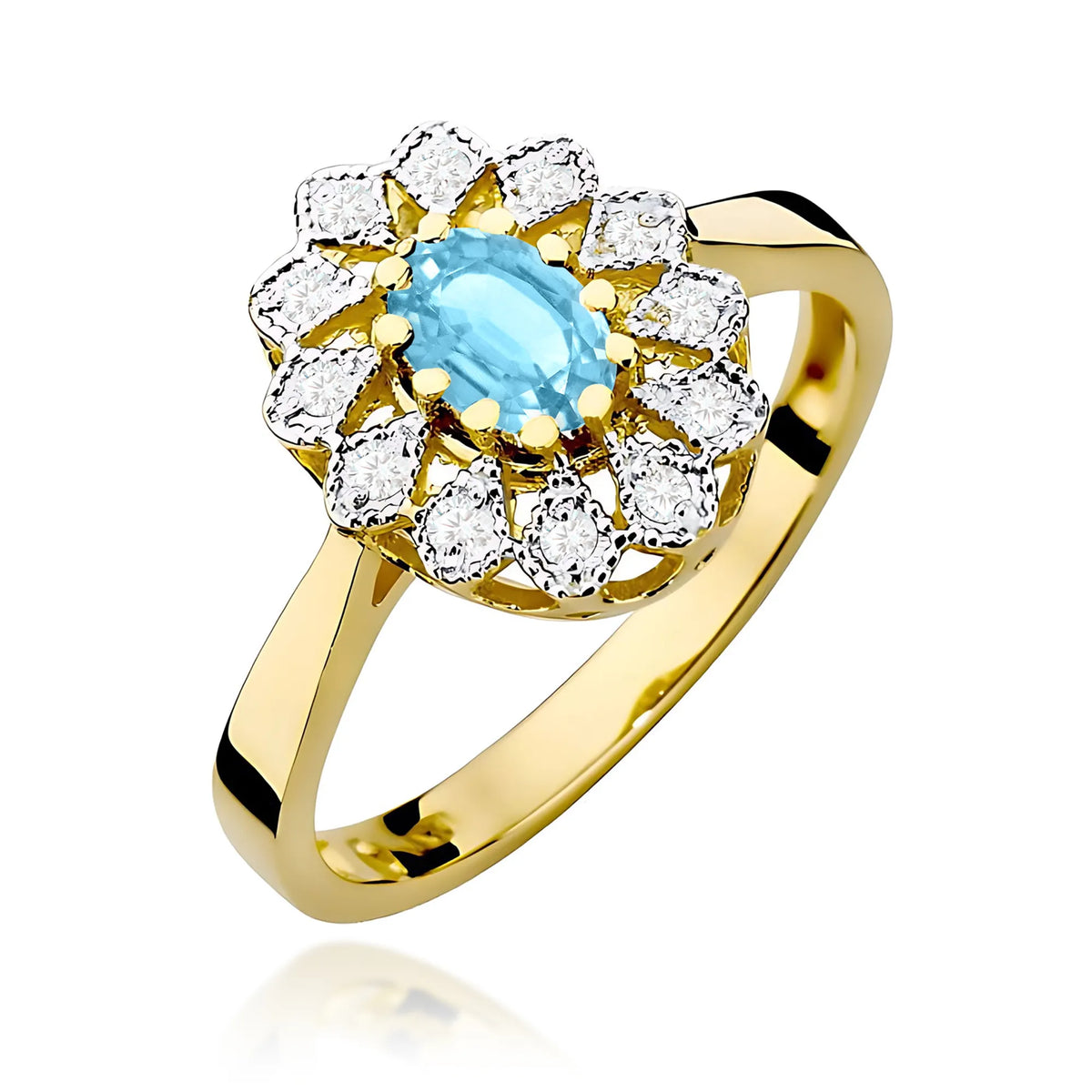 zlatý prsten s topazem 0,50 ct a diamanty 0,103 ct w0354-tob-01