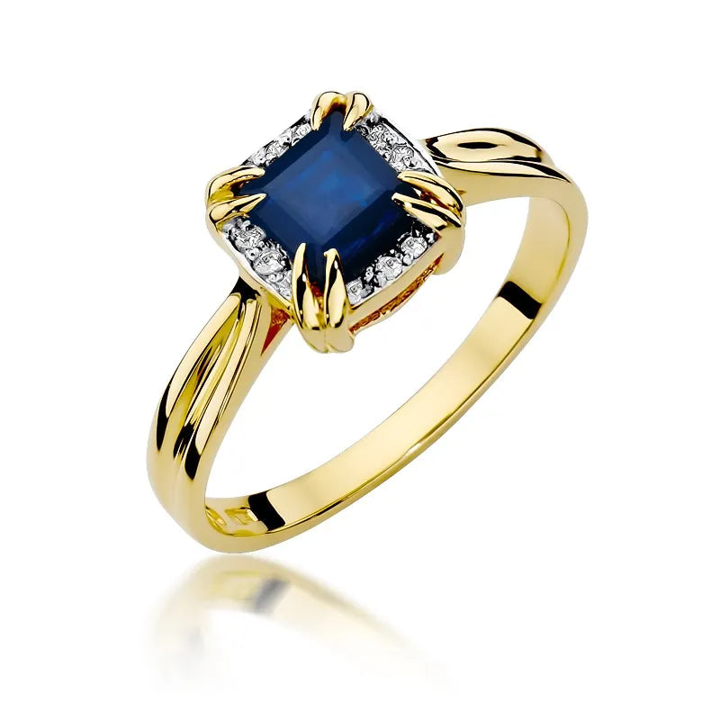 zlatý prsten s 0,70ct safírem a 0,06ct diamanty w0358-sab-01