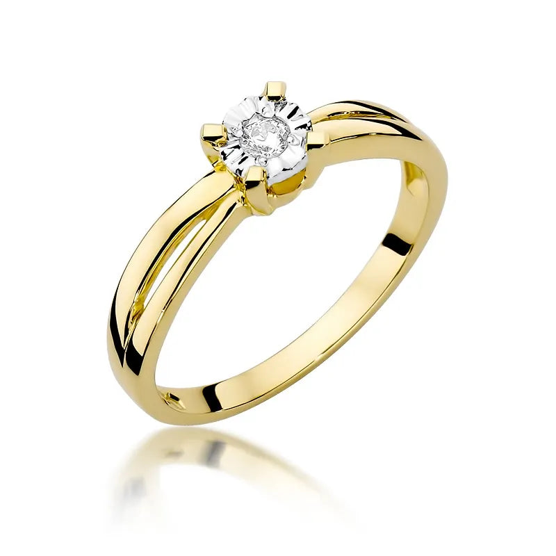 zlatý prsten s diamantem 0,08 ct w0360-diw-01