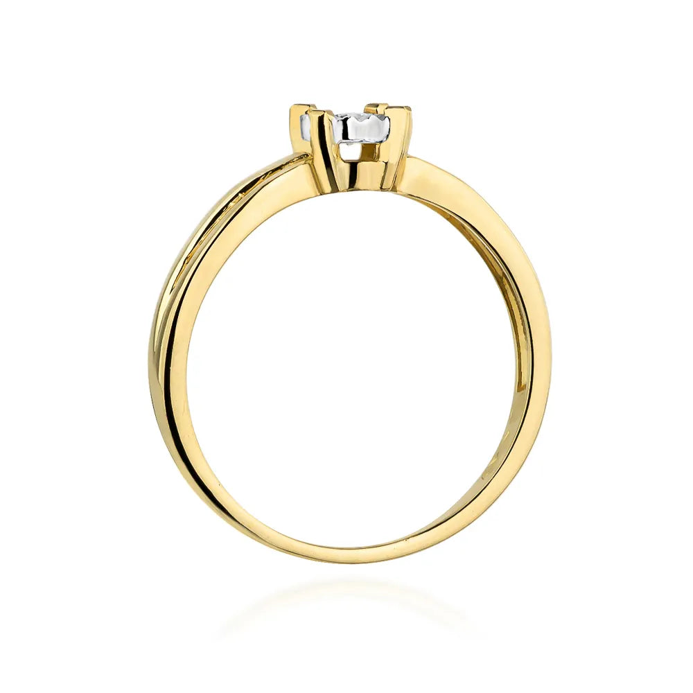 zlatý prsten s diamantem 0,08 ct w0360-diw-01