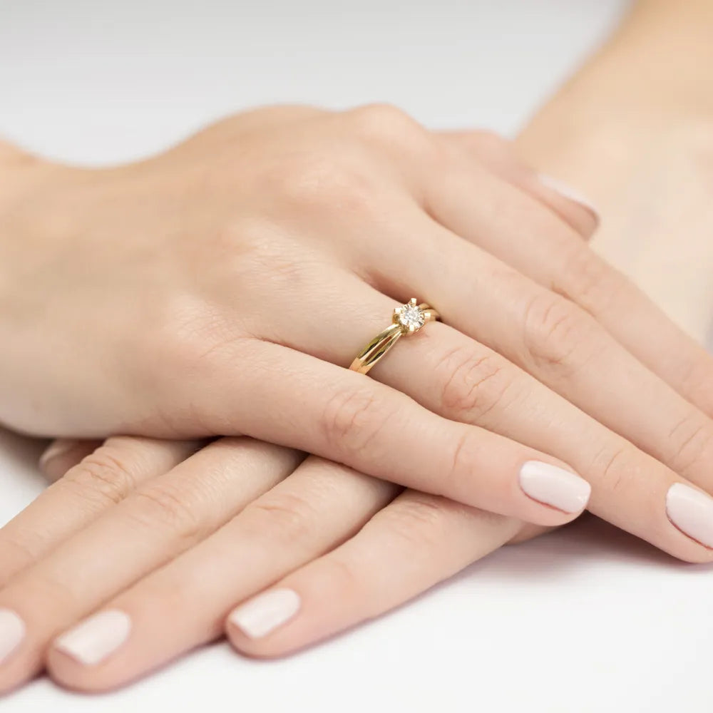 zlatý prsten s diamantem 0,08 ct w0360-diw-01