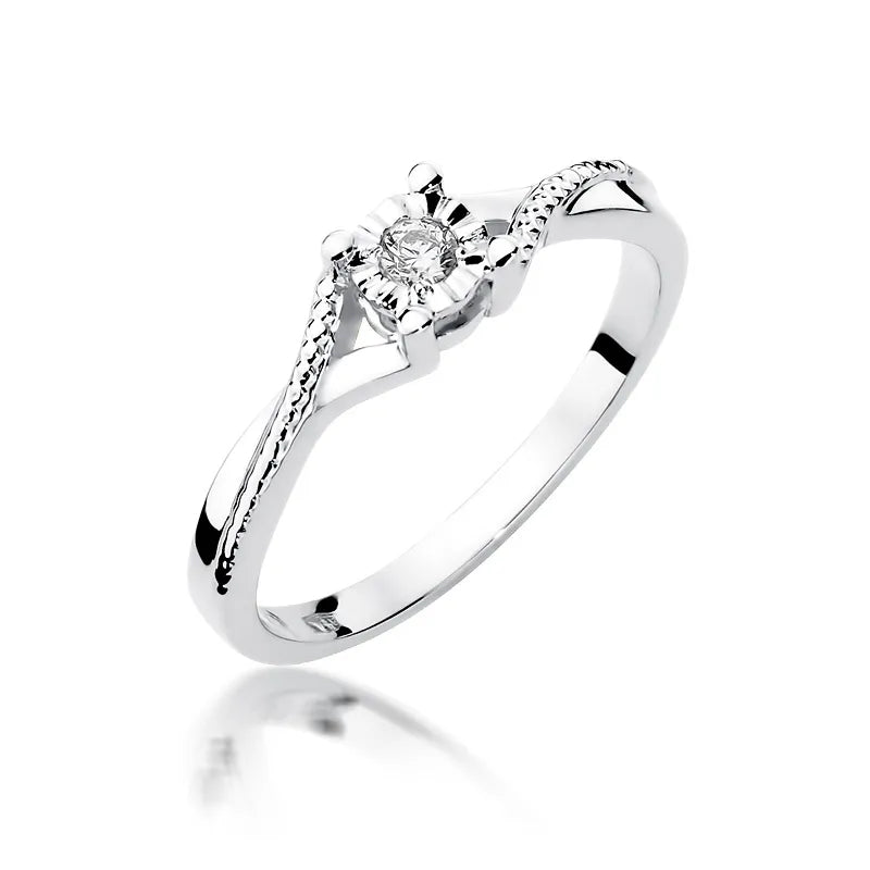 zlatý prsten s diamantem 0,08 ct w0361-diw-01