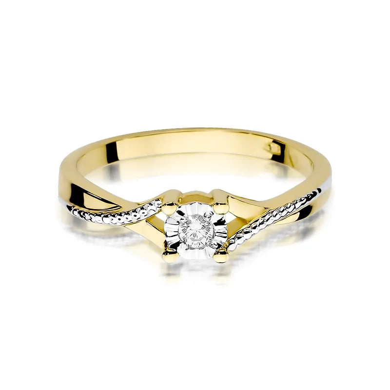zlatý prsten s diamantem 0,08 ct w0361-diw-01