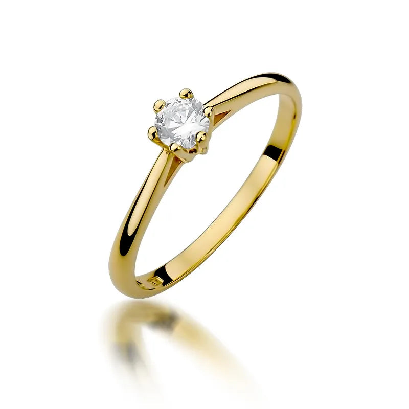 zlatý prsten s diamantem 0,15 ct w0365-diw-01