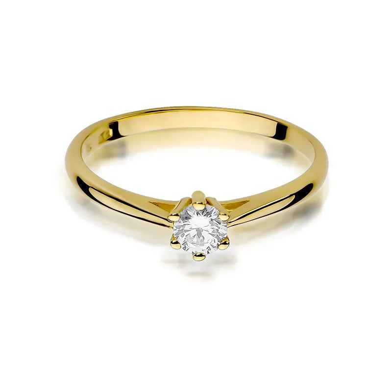 zlatý prsten s diamantem 0,15 ct w0365-diw-01