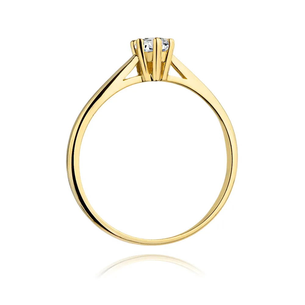 zlatý prsten s diamantem 0,15 ct w0365-diw-01