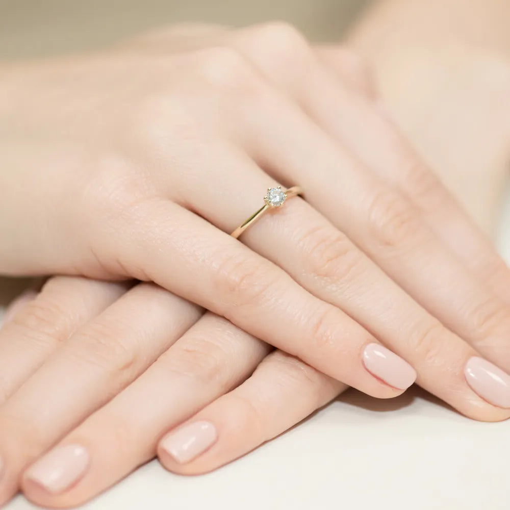 zlatý prsten s diamantem 0,15 ct w0365-diw-01
