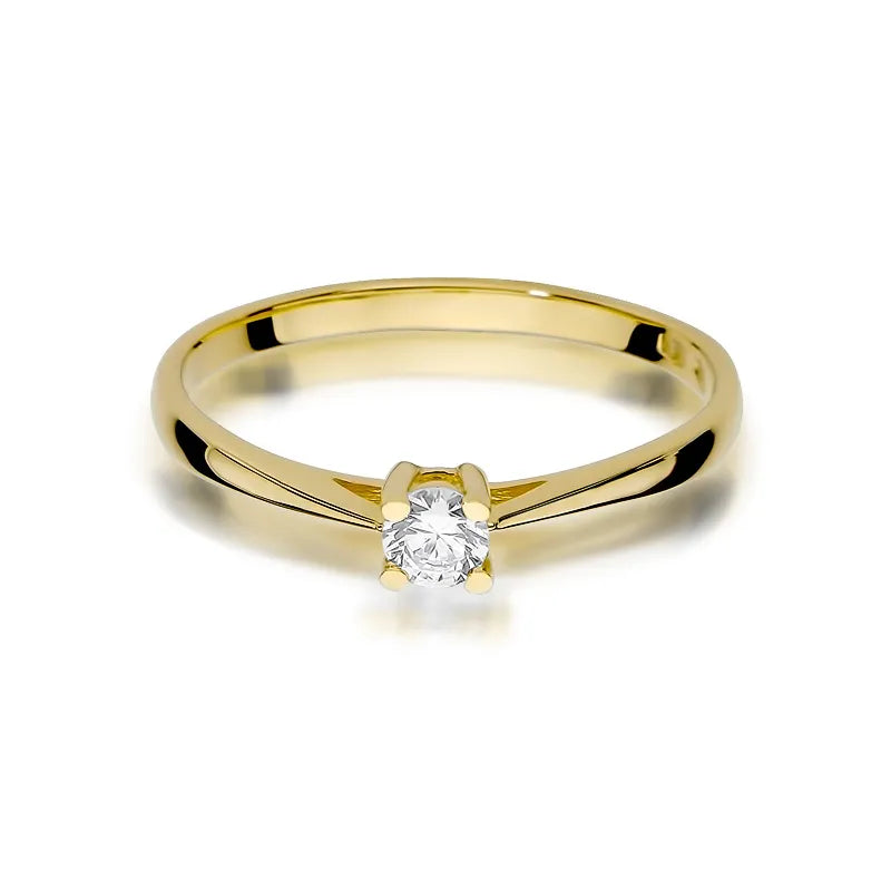 zlatý prsten s diamantem 0,15 ct w0367-diw-01