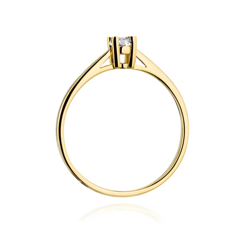 zlatý prsten s diamantem 0,15 ct w0367-diw-01