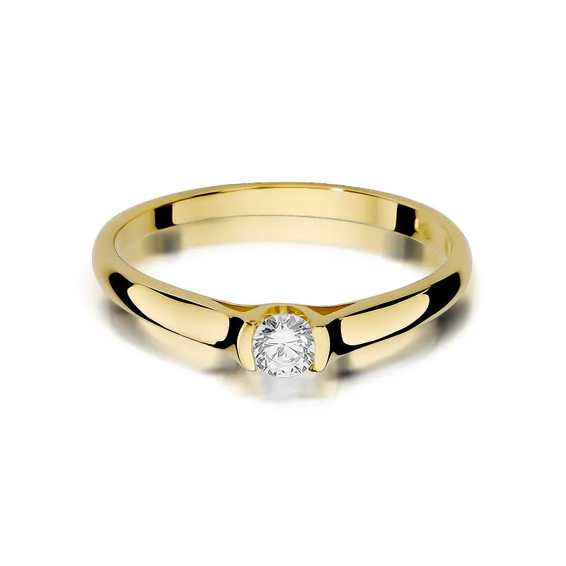 zlatý prsten s diamantem 0,15 ct w0369-diw-01